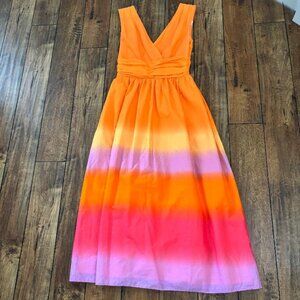 Taylor Women's Taylor V-Neck Ombre Maxi Dress